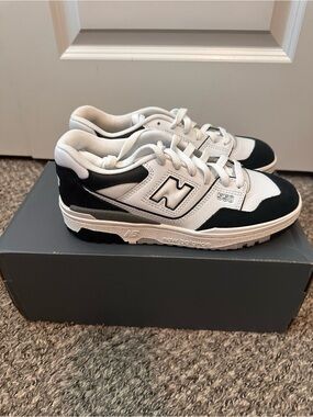 New Balance Kids 550 Sneakers - White & Black